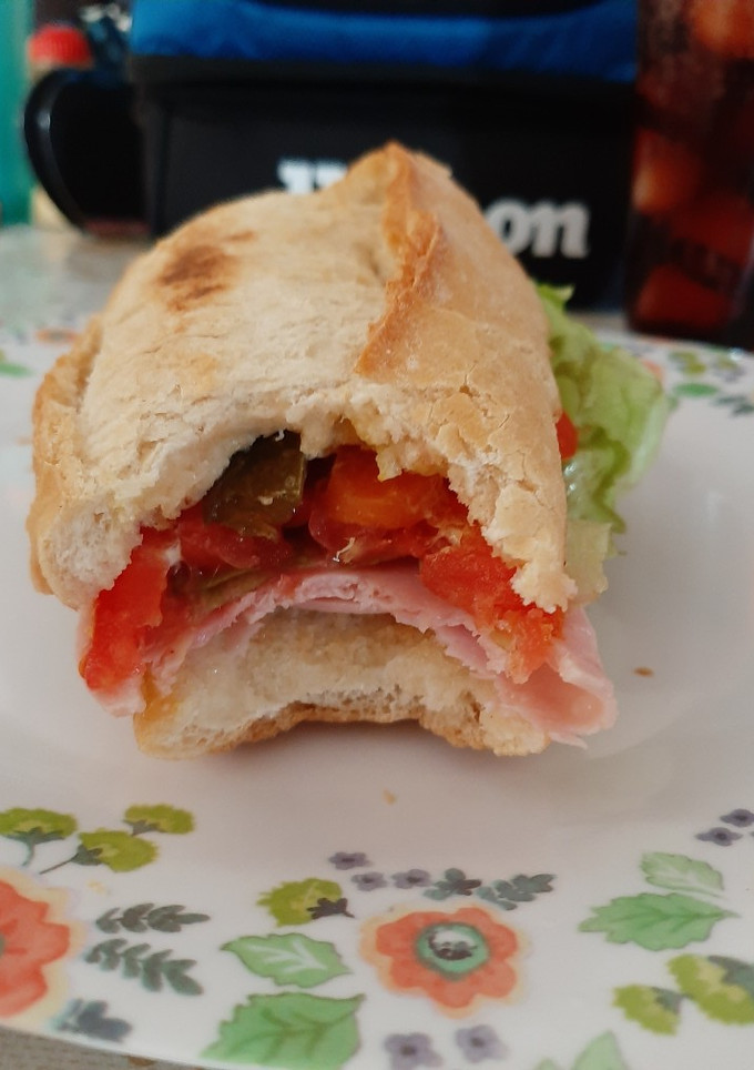 Una foto de Torta de jamón fácil y rápido