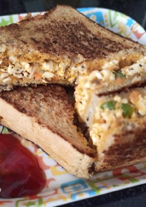 A picture of Paneer Sandwich.