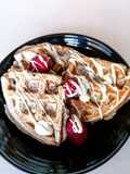 Waffle integrali con lamponi