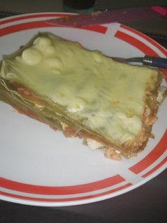 Una foto de Lasaña Espinaca Dos Salsas