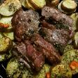 Bondiola al horno con papas