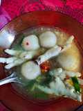 Cilok Jando / Tetelan Sapi Kuah Ceker Khas Bandung