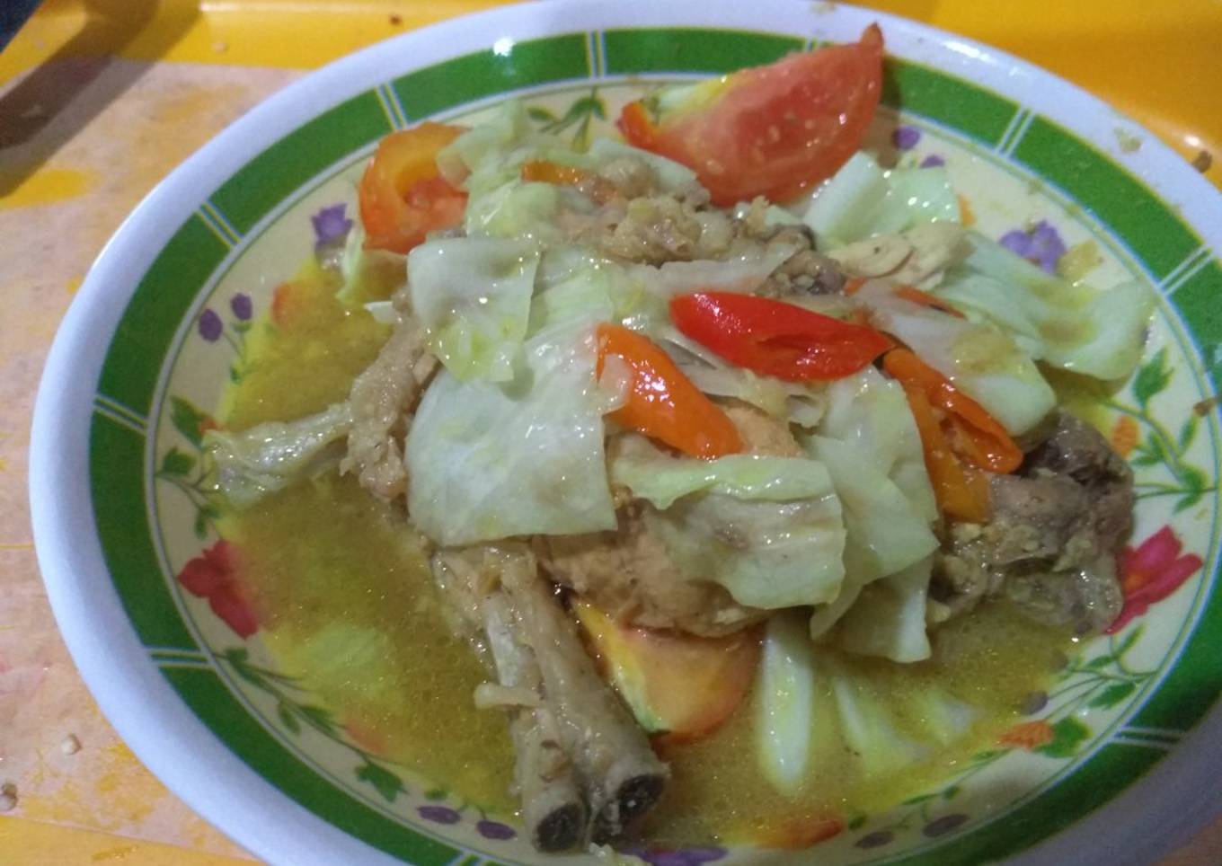 Tongseng ayam ceker