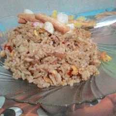 A picture of Nasi goreng kampung.