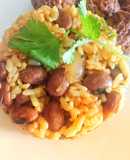 Palo e Pique a lo venezolano 😋 o arroz con frijoles