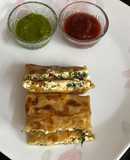 Cheesy Palak Paneer Lifafa