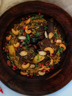 صورة لوصفة الكبسة السعودي بطريقتي