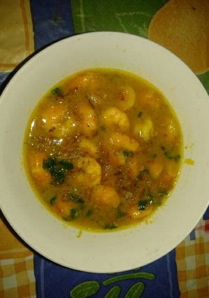Foto resep Udang masak kuning