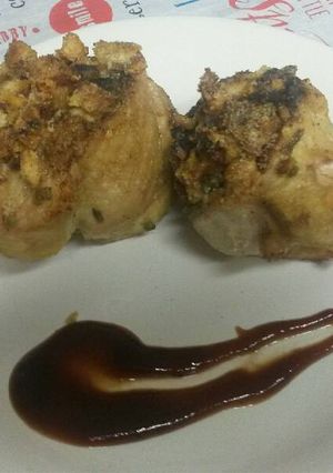 A picture of Stuffed chicken breast .
