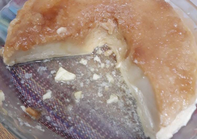 Pudim de pão de microondas