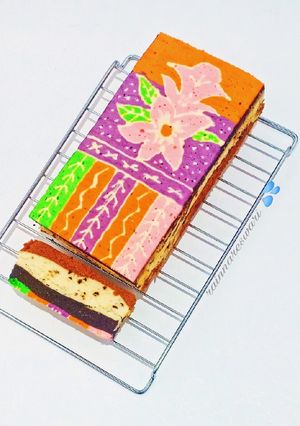Foto resep Trio Choco Mocca Batik Cake (Kukus)