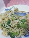 Spaghetti verduras #pollo