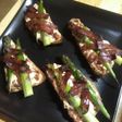 Pincho de Queso de chorizo y Espárragos