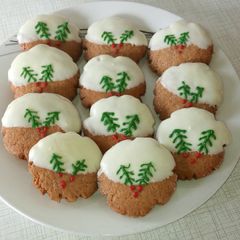 A picture of Christmas ginger cookies.