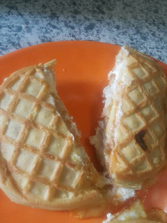 A picture of Waffle sandwich.