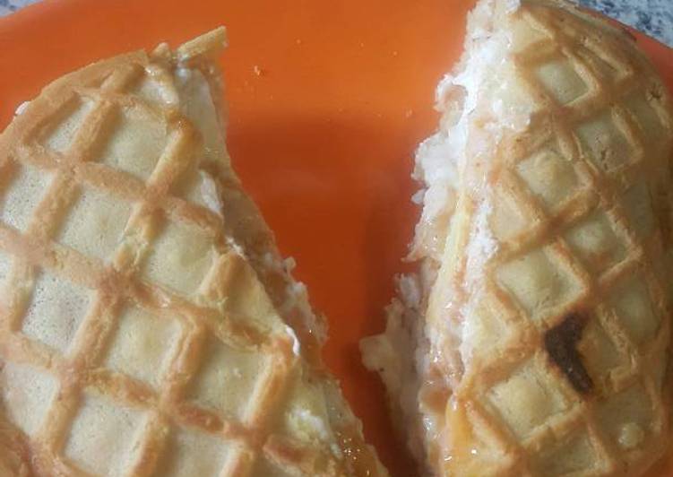 Steps to Prepare Super Quick Homemade Waffle sandwich