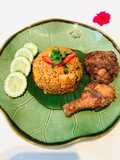 ข้าวผัดมัสมั่นไก่ทอด