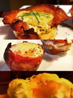 Una foto de Huevos en nido de panceta, todos los que probaron...aprobaron
