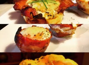 Una foto de Huevos en nido de panceta, todos los que probaron...aprobaron