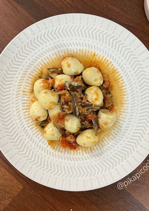 Foto resep Telur Puyuh Teri Balado