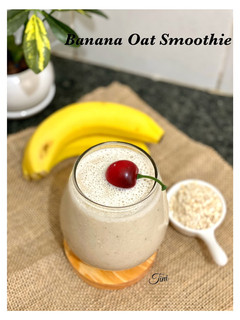 Foto resep 🍌Banana Oat Smoothie🥤
