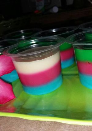 Foto resep Puding Silky Rainbow