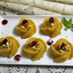 A picture of Apple Sooji Halwa.
