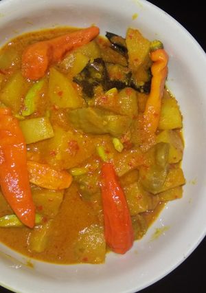 Foto resep Sambel goreng kentang + ampela & pete
