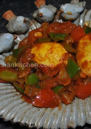 عکسی از دستور کاری تخم مرغ هندی