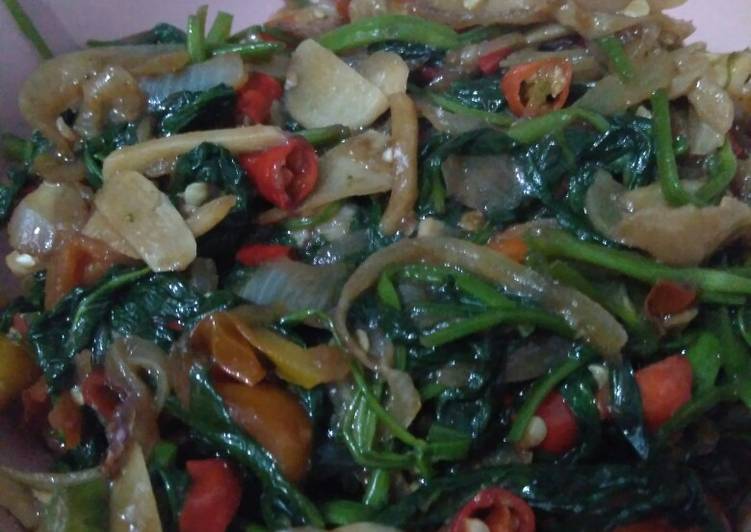 Kangkung bumbu teriyaki