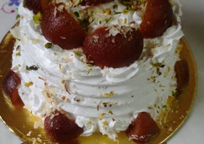 GULAB JAMUN CAKE - Bake with Shivesh