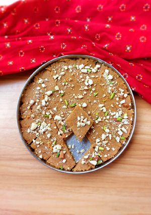 A picture of Dry fruits Sukhdi.