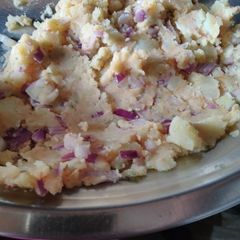A picture of Aloo chokha.