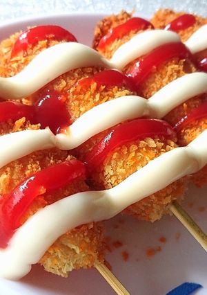 Foto resep Corn Dog Sosis Sapi