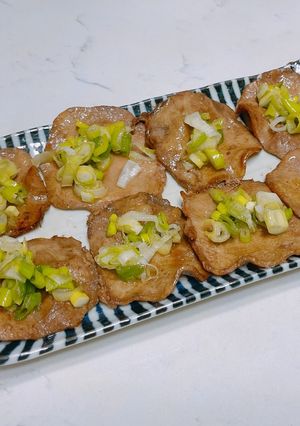 蔥鹽牛舌 的食譜成品照片