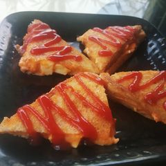 A picture of Creamy mayo and paneer karaka sandwich.