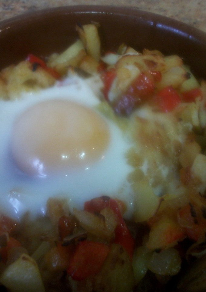 Una foto de Bacalao a la manchega