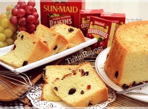 Foto resep Chiffon Kismis+Cranberry super lembut