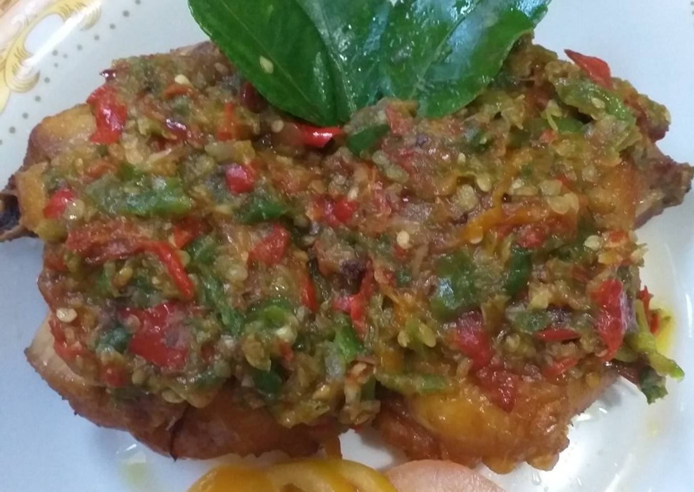 Ayam Geprek Tanpa Tepung