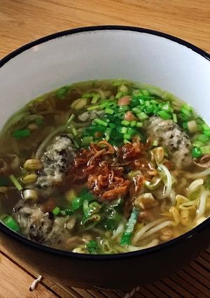 Hình của món Canh Giá Đậu Xanh Nấu Mọc.