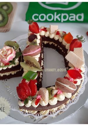 Foto resep Spong Cake Coklat (letter cake)