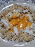 Municiones con huevo para comer con cuchara