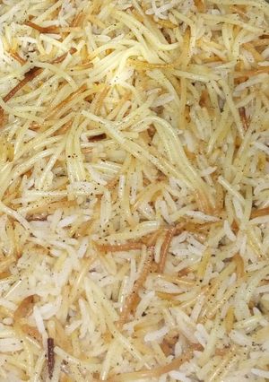 A picture of Spa'rice (spaghetti rice).