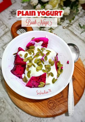 Foto resep Plain Yogurt buah Naga