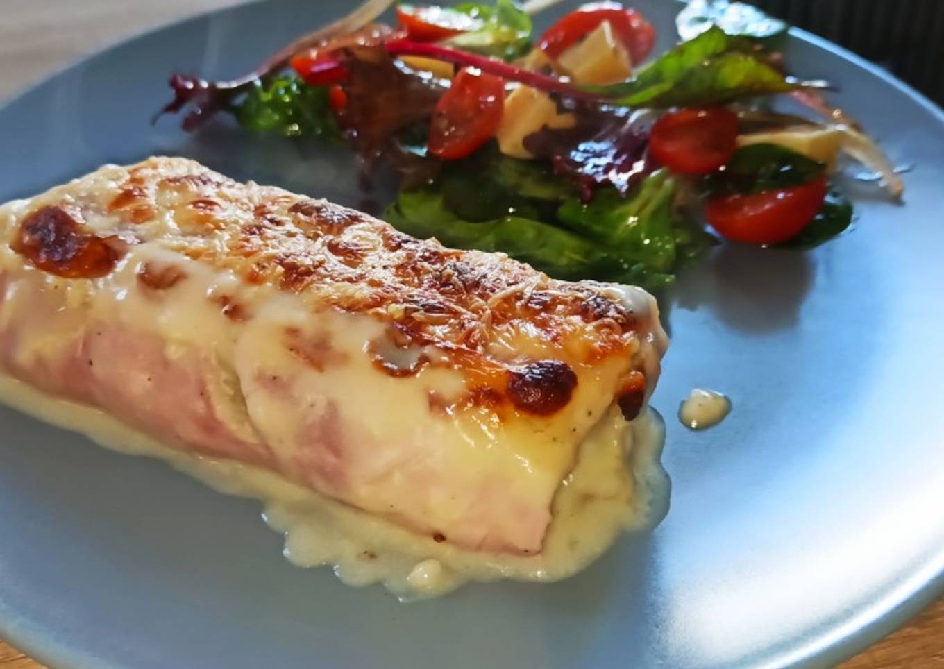 Poireaux jambon béchamel en gratin 🥬