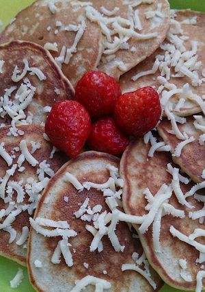 Foto resep Cheesy Banana Mini Pancake