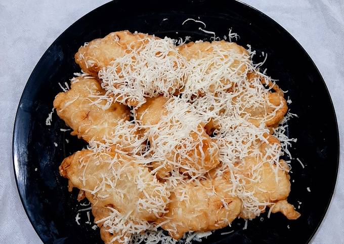 Pisang Goreng Wijen tabur keju