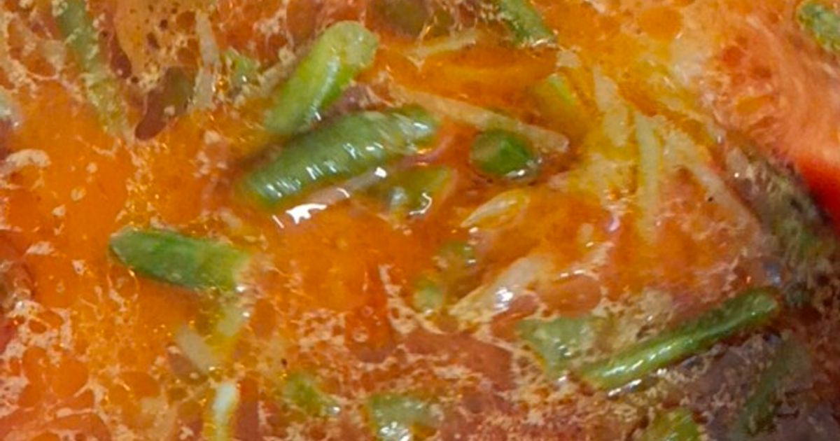 Sayur ketupat kacang panjang dan labu siam a.k.a Sayur Godog