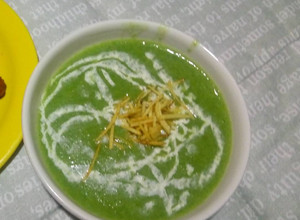 Una foto de Crema de espinaca