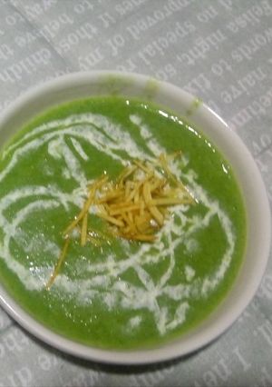 Una foto de Crema de espinaca